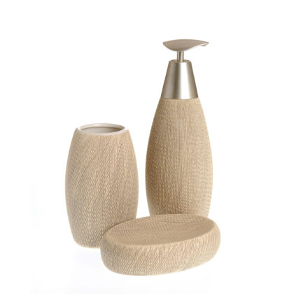 Badezimmer-Set „Sahara Stone Beige“